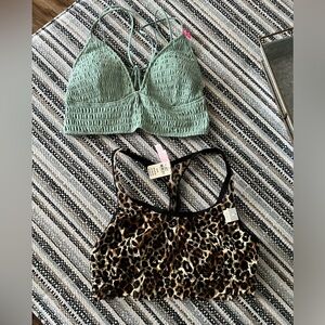 NWT: PINK Victorias Secret Brallets (only cheetah print )